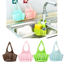 Load image into Gallery viewer, Kitchen Sink Sponge Holder Draining Rack Sink Kitchen Hanging Drain Storage Tools Storage Shelf Sink Holder Drain Basket J#1