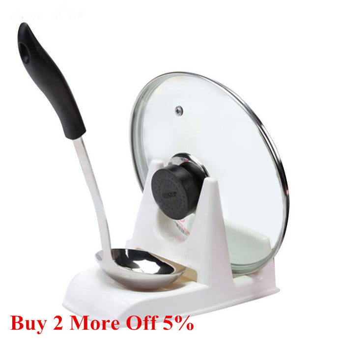 кухня Spoon Pot Lid Shelf Cooking Storage Kitchen Decor Tool Stand Holder Pot Lid Holder Rack New kuchnia cucina küche מטבח