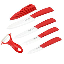 Load image into Gallery viewer, FINDKING top quality ceramic Zirconia kitchen knife set Ceramic Knife 3 4 5 6 inch Peeler Covers for Meat bread fruit knives set