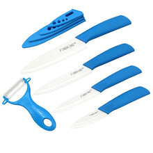 Load image into Gallery viewer, FINDKING top quality ceramic Zirconia kitchen knife set Ceramic Knife 3 4 5 6 inch Peeler Covers for Meat bread fruit knives set