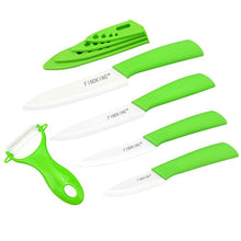 Load image into Gallery viewer, FINDKING top quality ceramic Zirconia kitchen knife set Ceramic Knife 3 4 5 6 inch Peeler Covers for Meat bread fruit knives set