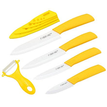 Load image into Gallery viewer, FINDKING top quality ceramic Zirconia kitchen knife set Ceramic Knife 3 4 5 6 inch Peeler Covers for Meat bread fruit knives set